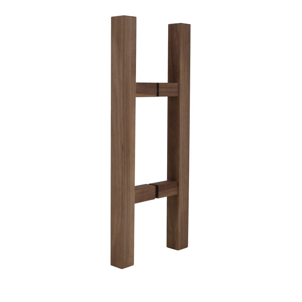 FSR-Design door handle, wood, single-coloured, rod