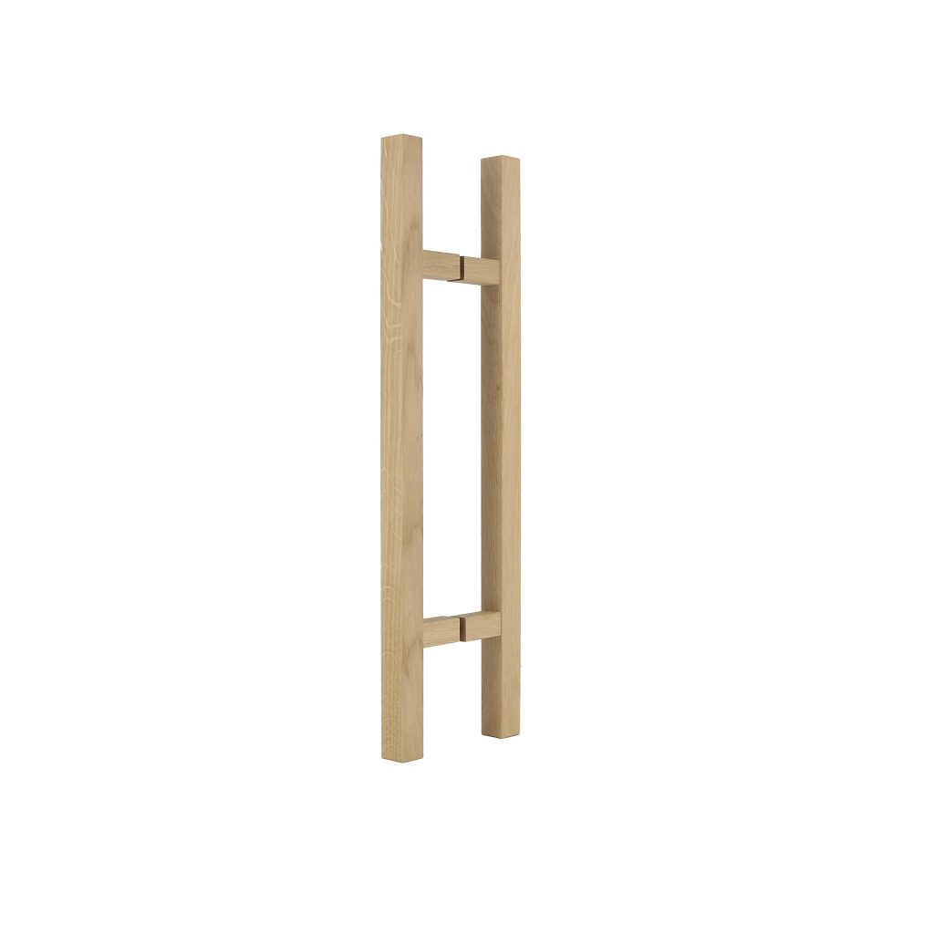 FSR-Design door handle, wood, single-coloured, rod